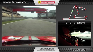 On-board of the Ferrari 458 Challenge: Anthony Liu in Shanghai